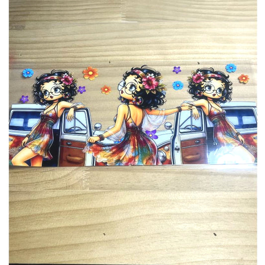16oz UVDTF Cup Wraps ,Betty Boop