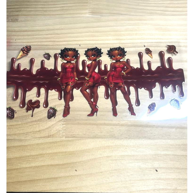 16oz UVDTF Cup Wraps, Betty Boop