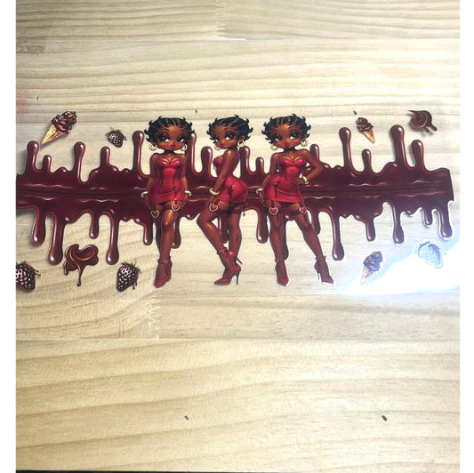 16oz UVDTF Cup Wraps, Betty Boop