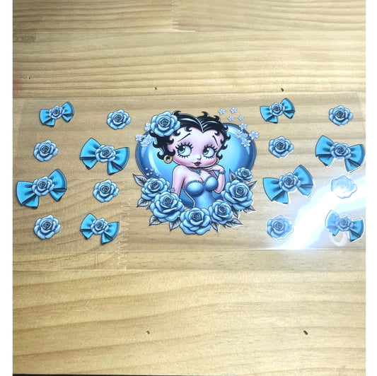 16oz UVDTF Cup Wraps ,Betty Boop
