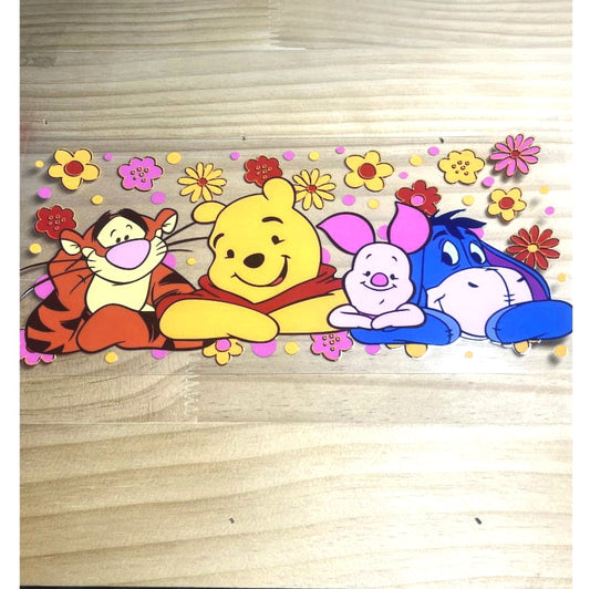16oz UVDTF Cup Wraps ,Cartoon,Winnie Pooh