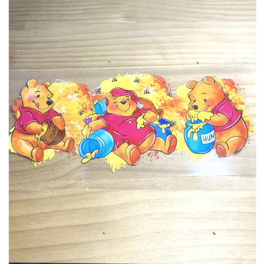 16oz UVDTF Cup Wraps,Cartoon ,Winnie Pooh