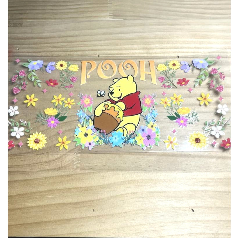 16oz UVDTF Cup Wraps ,Cartoon,Winnie Pooh