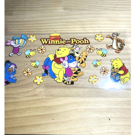 16oz UVDTF Cup Wraps, Cartoon , Winnie Pooh