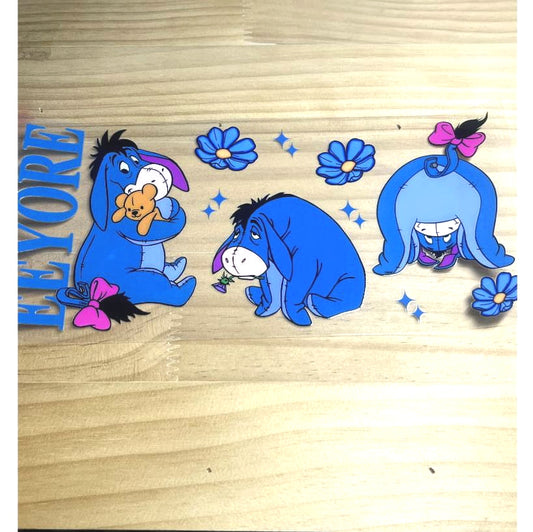 16oz UVDTF Cup Wraps ,Cartoon, Eeyore