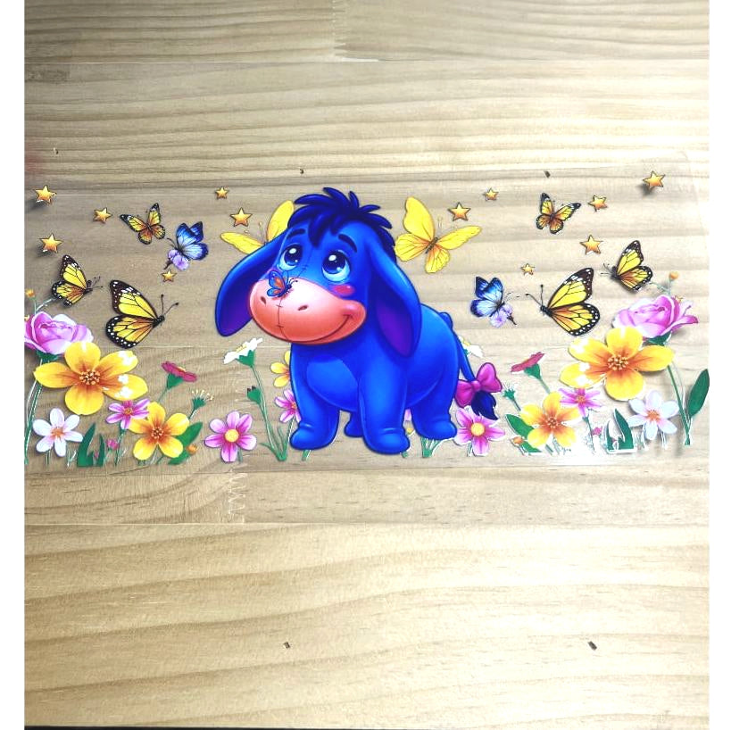 16oz UVDTF Cup Wraps ,Cartoon, Eeyore