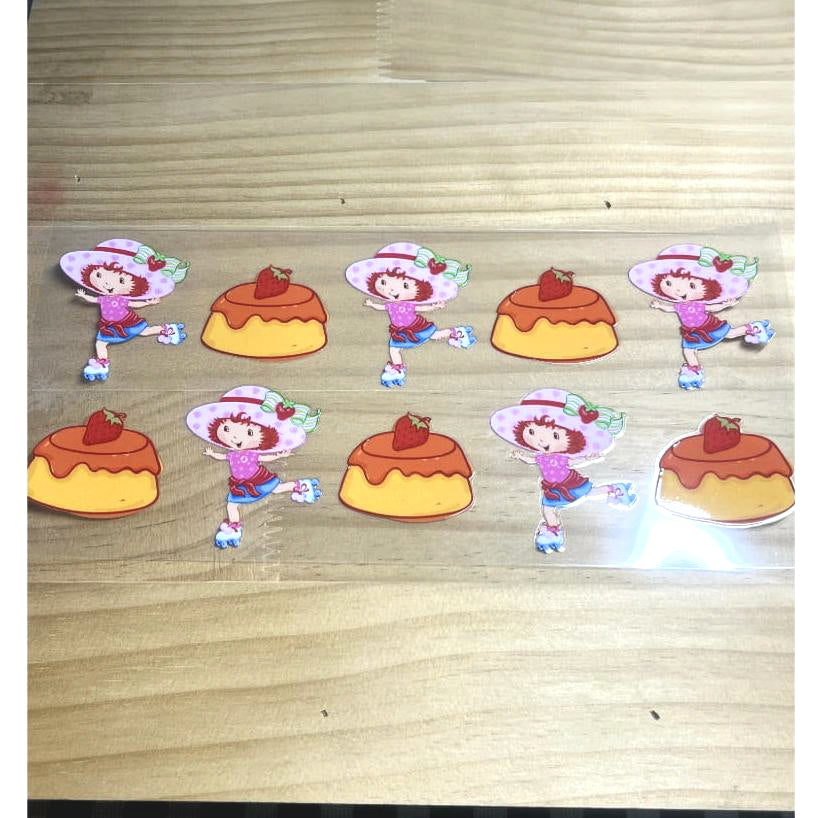 16oz UVDTF Cup Wraps,Cartoon,Strawberry Shortcake