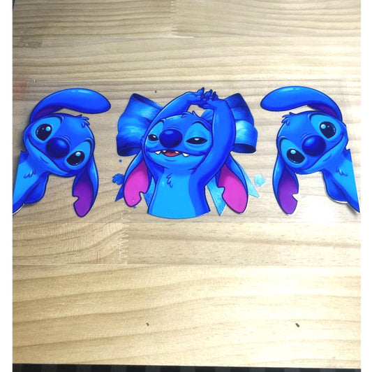16oz UVDTF Cup Wraps, Cartoon ,Stitch