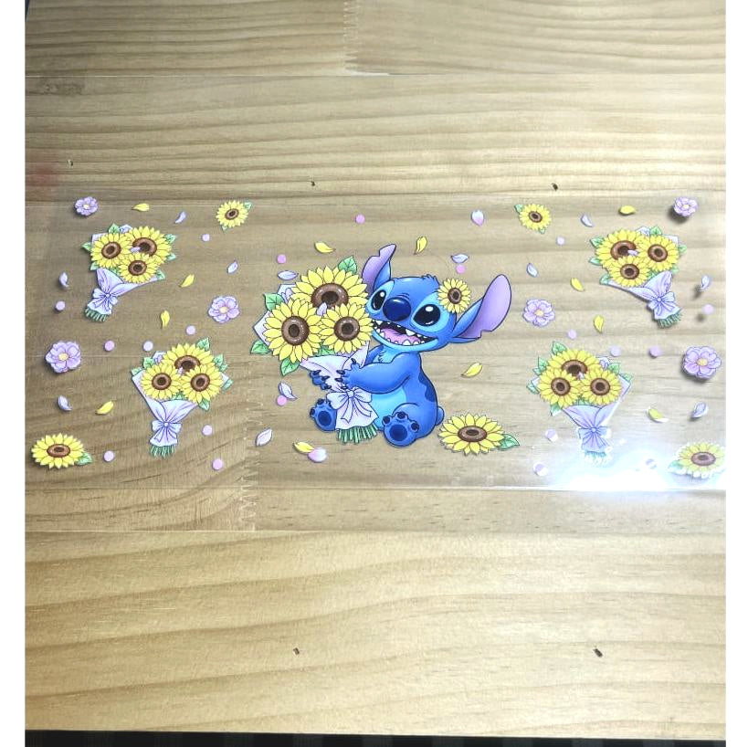 16oz UVDTF Cup Wraps, Cartoon ,Stitch