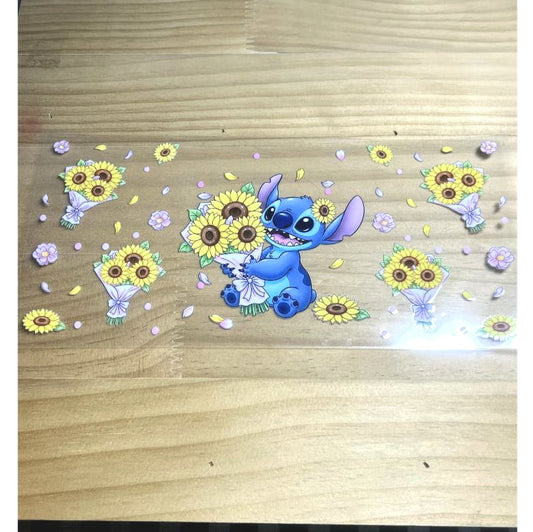 16oz UVDTF Cup Wraps, Cartoon ,Stitch