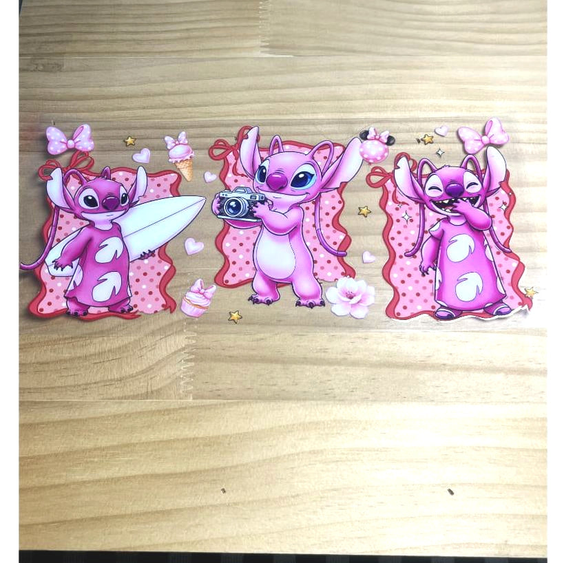 16oz UVDTF Cup Wraps, Cartoon ,Stitch
