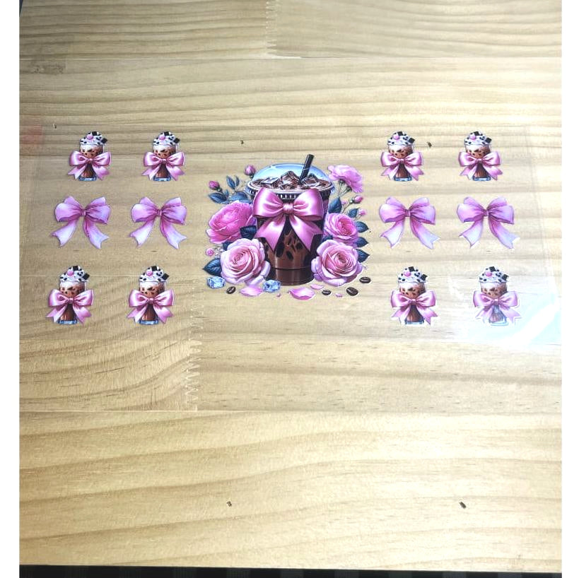 16oz UVDTF Cup Wraps, Coffee