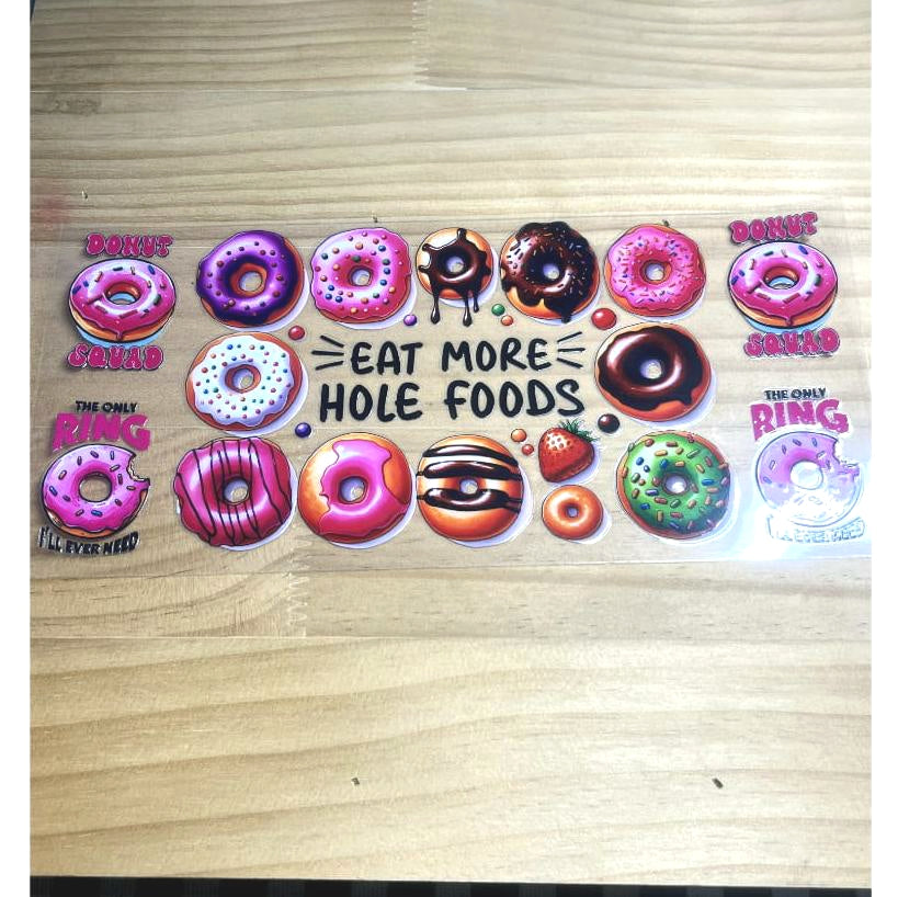 16oz UVDTF Cup Wraps, Food, Dunkin & Donut