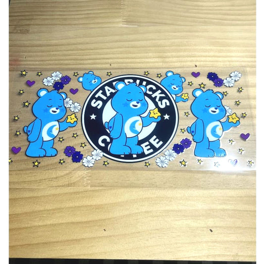 16oz UVDTF Cup Wraps ,Cartoon,Care Bears