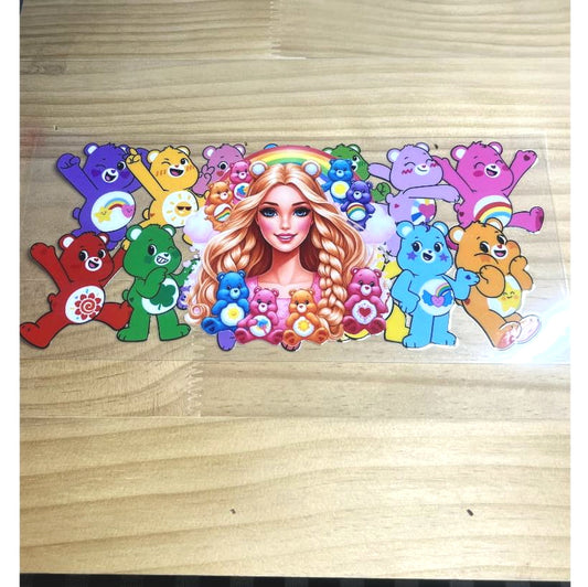 16oz UVDTF Cup Wraps ,Care Bears ,Cartoon