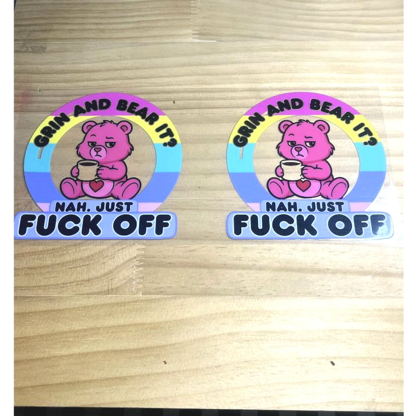 16oz UVDTF Cup Wraps ,Cartoon,Care Bears