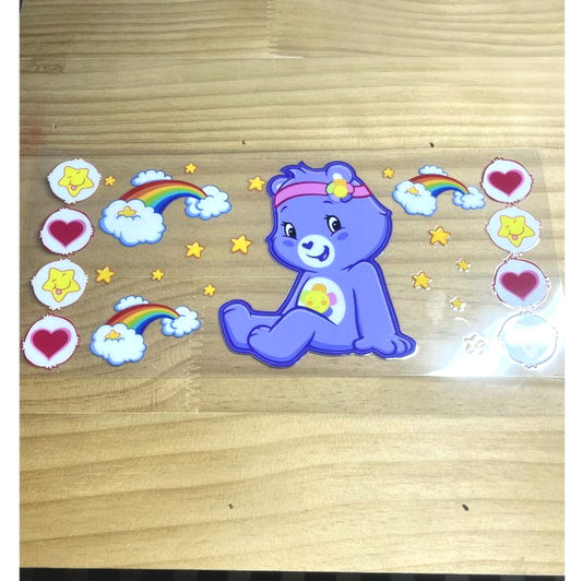 16oz UVDTF Cup Wraps ,Cartoon,Care Bears