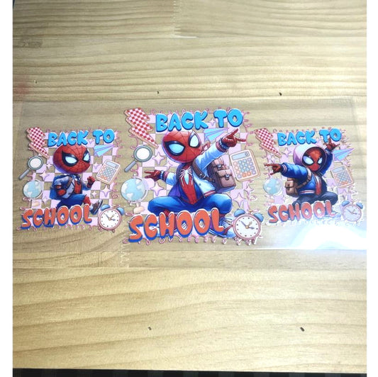 16oz UVDTF Cup Wraps ,Cartoon,Spiderman Hero