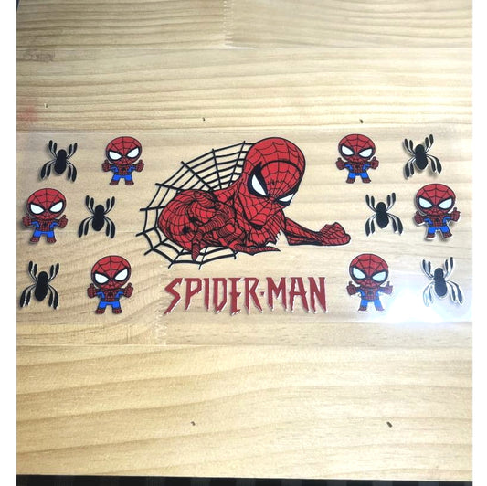 16oz UVDTF Cup Wraps,Cartoon,Spiderman Hero
