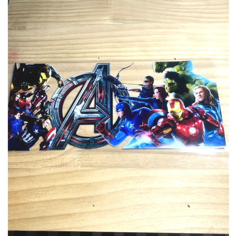 16oz UVDTF Cup Wraps, Cartoon, Marvels