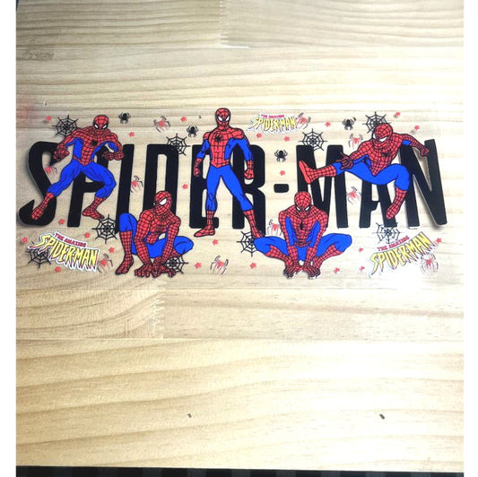 16oz UVDTF Cup Wraps,Cartoon ,Spiderman Hero