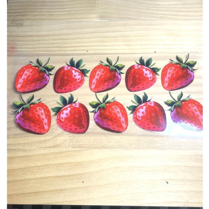 16oz UVDTF Cup Wraps ,Strawberry