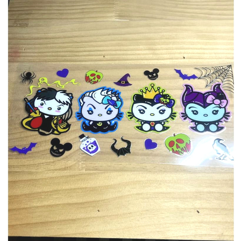 16oz UVDTF Cup Wraps, Cartoon Sanrio ,Hello Kitty