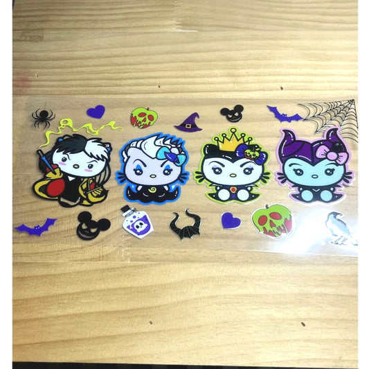 16oz UVDTF Cup Wraps, Cartoon Sanrio ,Hello Kitty
