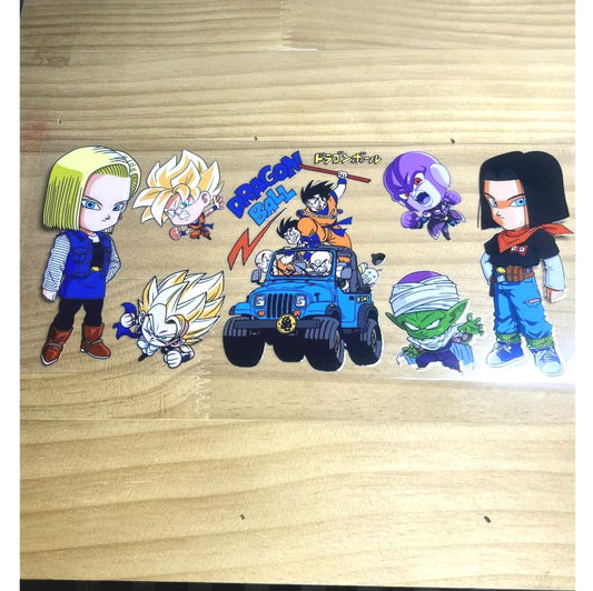 16oz UVDTF Cup Wraps,Japanese Anime, Dragon Ball