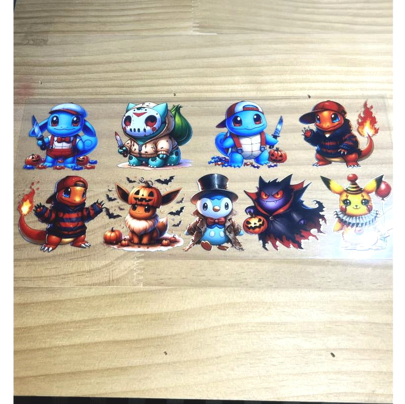 16oz UVDTF Cup Wraps,Japanese Anime, Pokeman