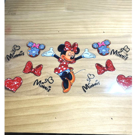 16oz UVDTF Cup Wraps ,Cartoon ,Minnie