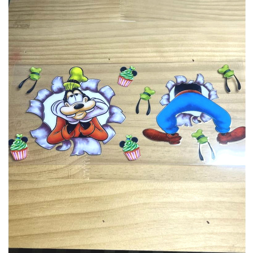 16oz UVDTF Cup Wraps ,Cartoon,Goofy