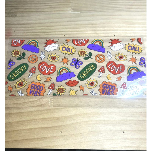 16oz UVDTF Cup Wraps, Words