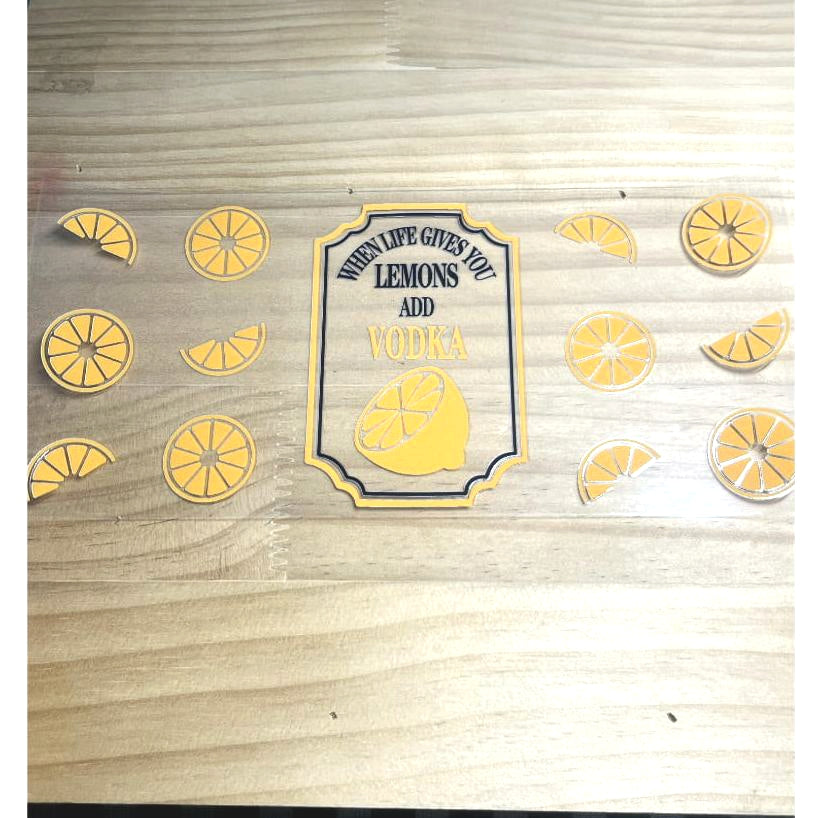 16oz UVDTF Cup Wraps, Food, Lemon