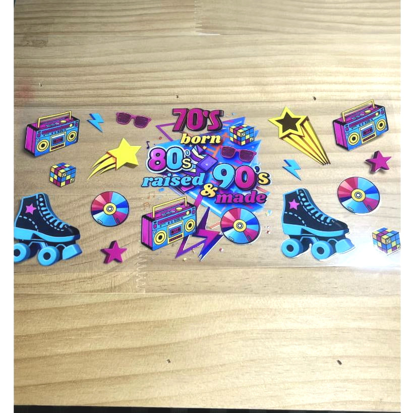 16oz UVDTF Cup Wraps,80's & 90's