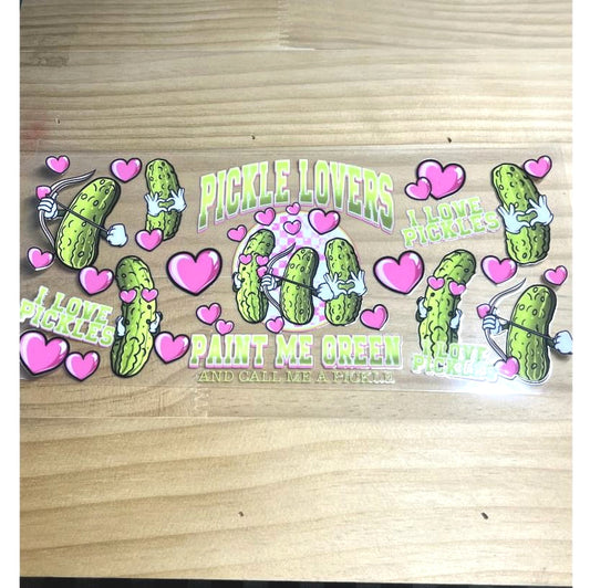 16oz UVDTF Cup Wraps, Food ,Pickles