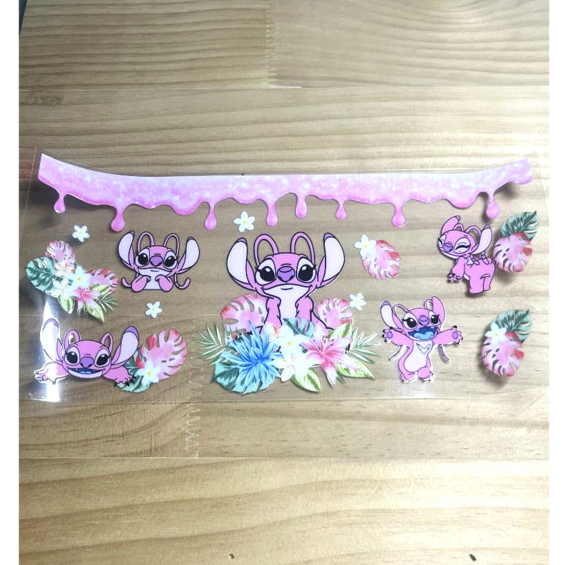 16oz UVDTF Cup Wraps, Cartoon ,Stitch