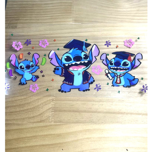16oz UVDTF Cup Wraps, Cartoon ,Stitch