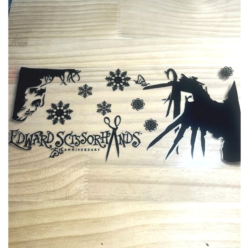 16oz UVDTF Cup Wraps, Edward Scissor Hand