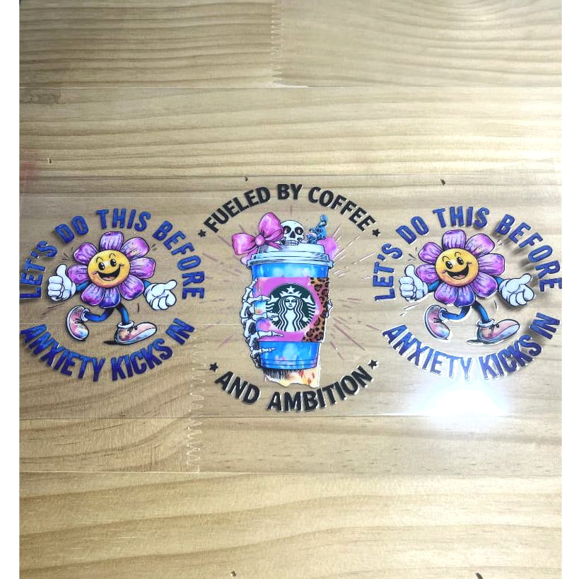 16oz UVDTF Cup Wraps ,Starbuck Coffee