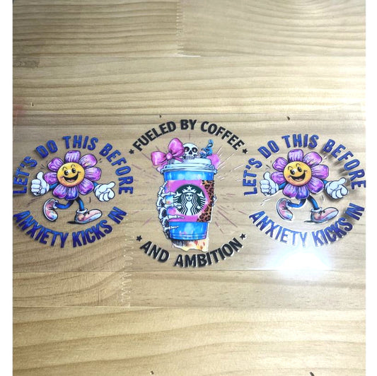 16oz UVDTF Cup Wraps ,Starbuck Coffee