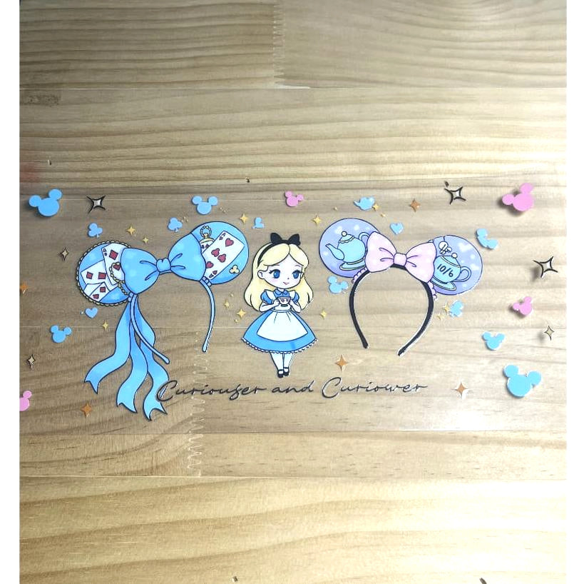 16oz UVDTF Cup Wraps,Cartoon Princess, Alice