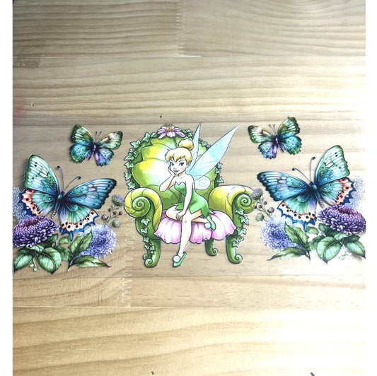 16oz UVDTF Cup Wraps,Cartoon Princess,Tinker Bell