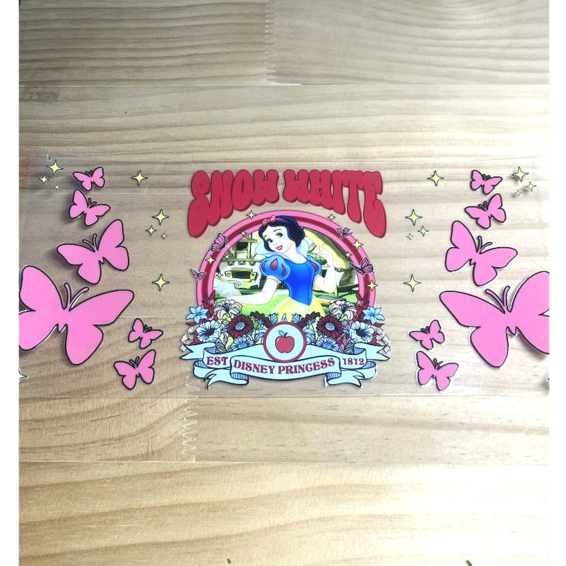 16oz UVDTF Cup Wraps,Cartoon Princess, Snow White