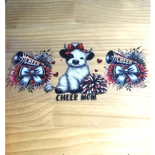 16oz UVDTF Cup Wraps ,Cow ,Mom