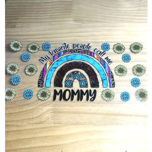 16oz UVDTF Cup Wraps, Mom & Mama & Mother