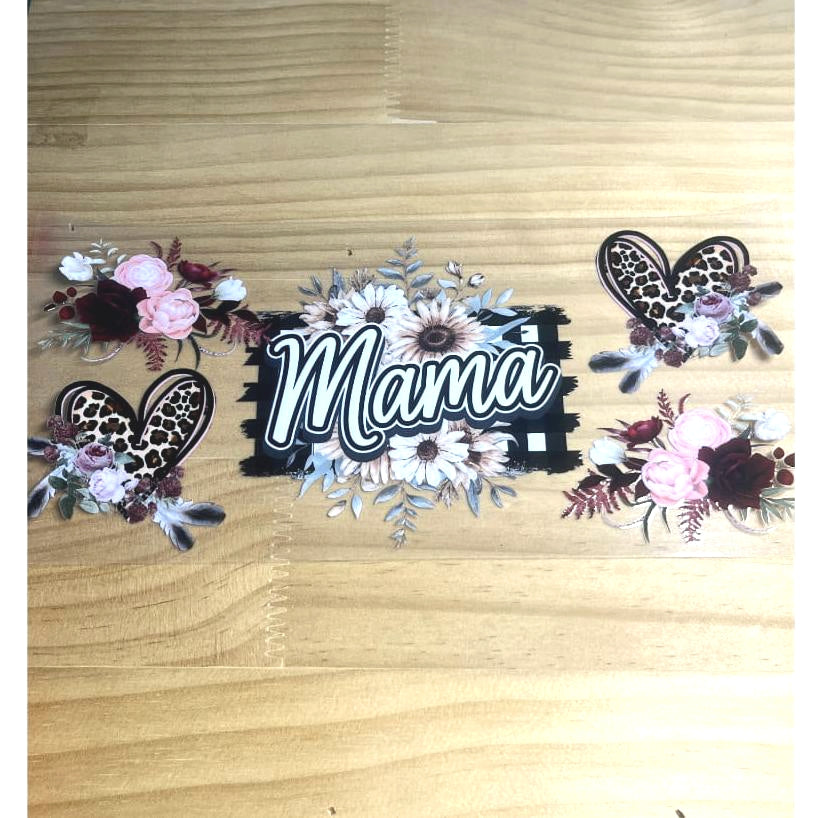 16oz UVDTF Cup Wraps, Mom & Mama & Mother