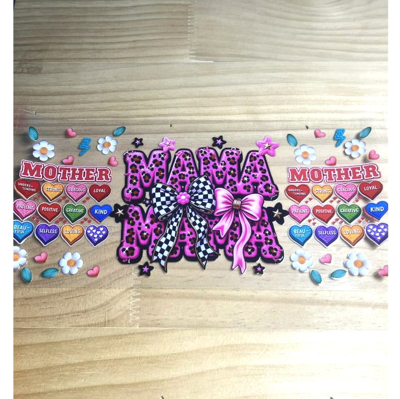 16oz UVDTF Cup Wraps ,Mom & Mama & Mother