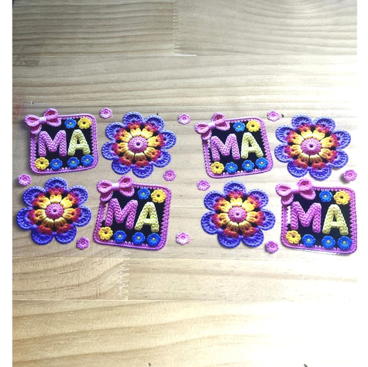 16oz UVDTF Cup Wraps, Mom & Mama & Mother