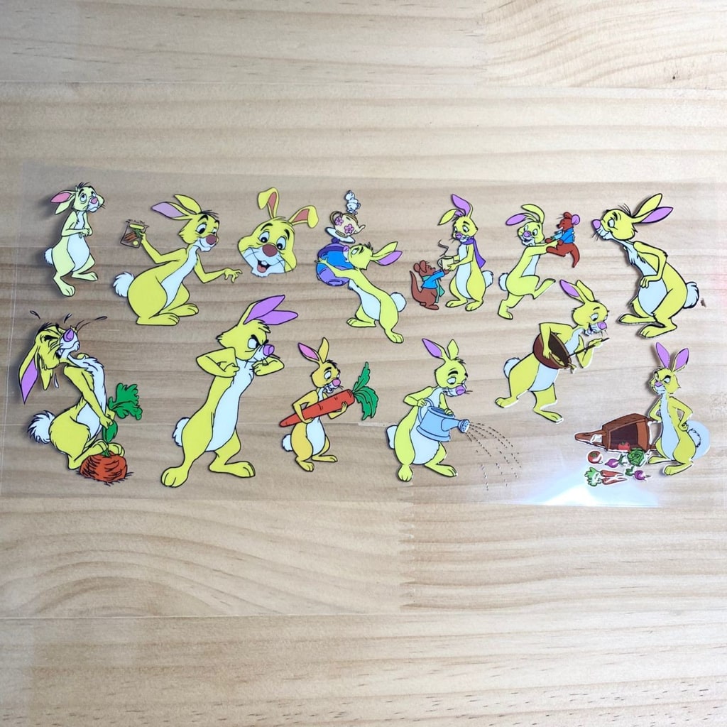 16oz UVDTF Cup Wraps,Rabbit